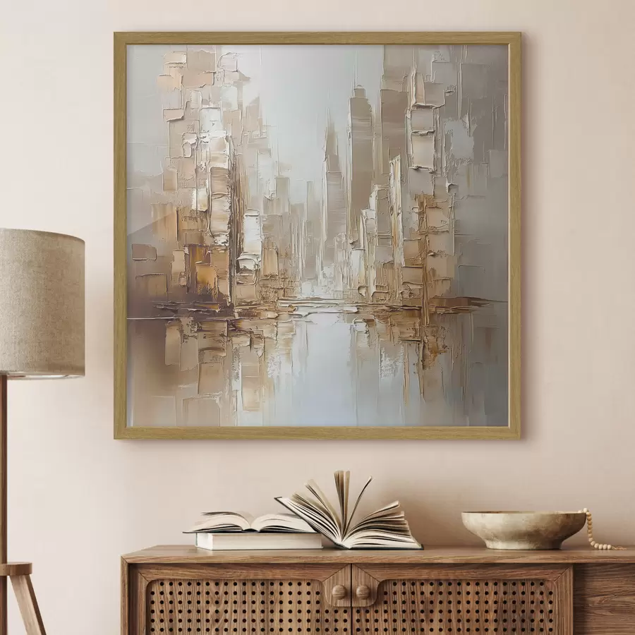 Fototapete Stadt im goldenen Dunst f42132