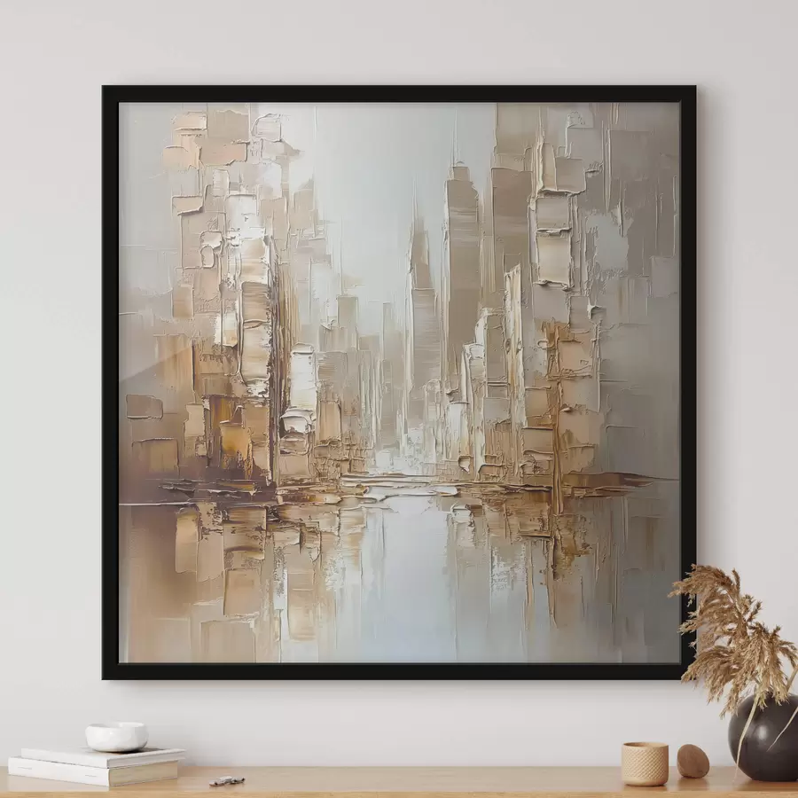 Fototapete Abstraktion mit nachgeahmten Pinselstrichen f42132