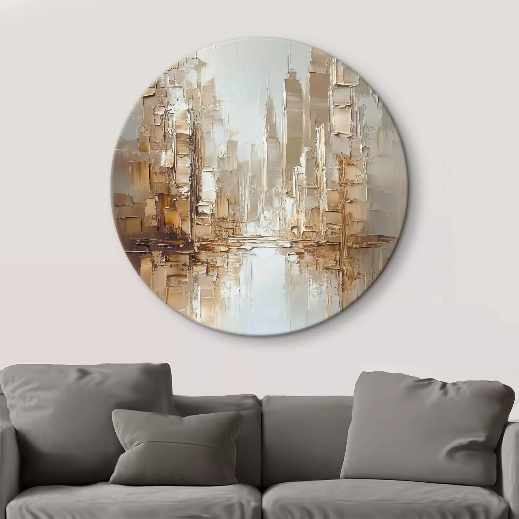 Wandbilder Abstraktion mit nachgeahmten Pinselstrichen r42132