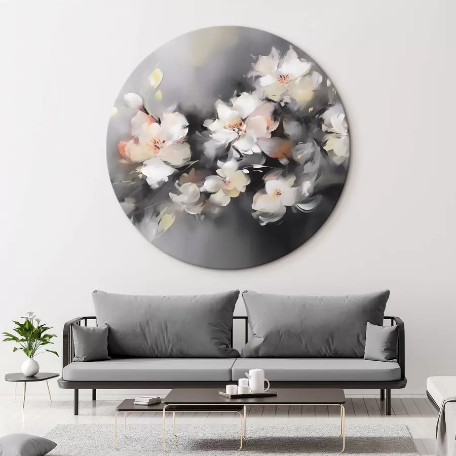 Wandbilder Zweig mit abstrakten Blumen r42242