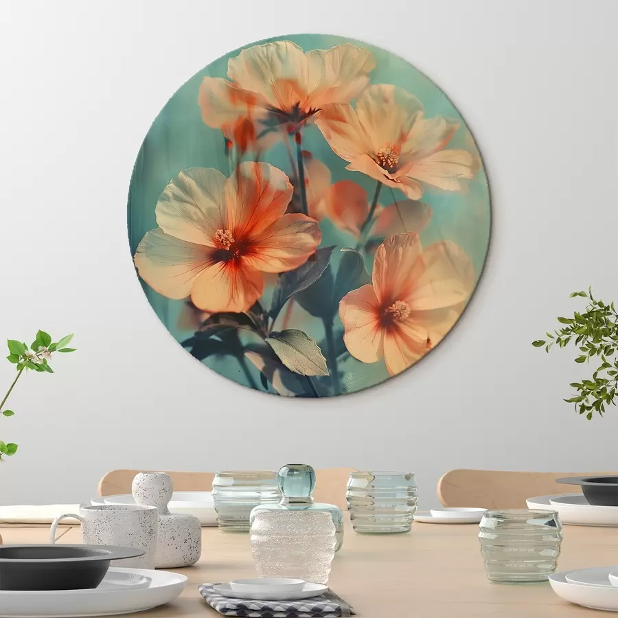 Wandbilder Ein Blumenstrauß aus Pfirsichblüten r41007