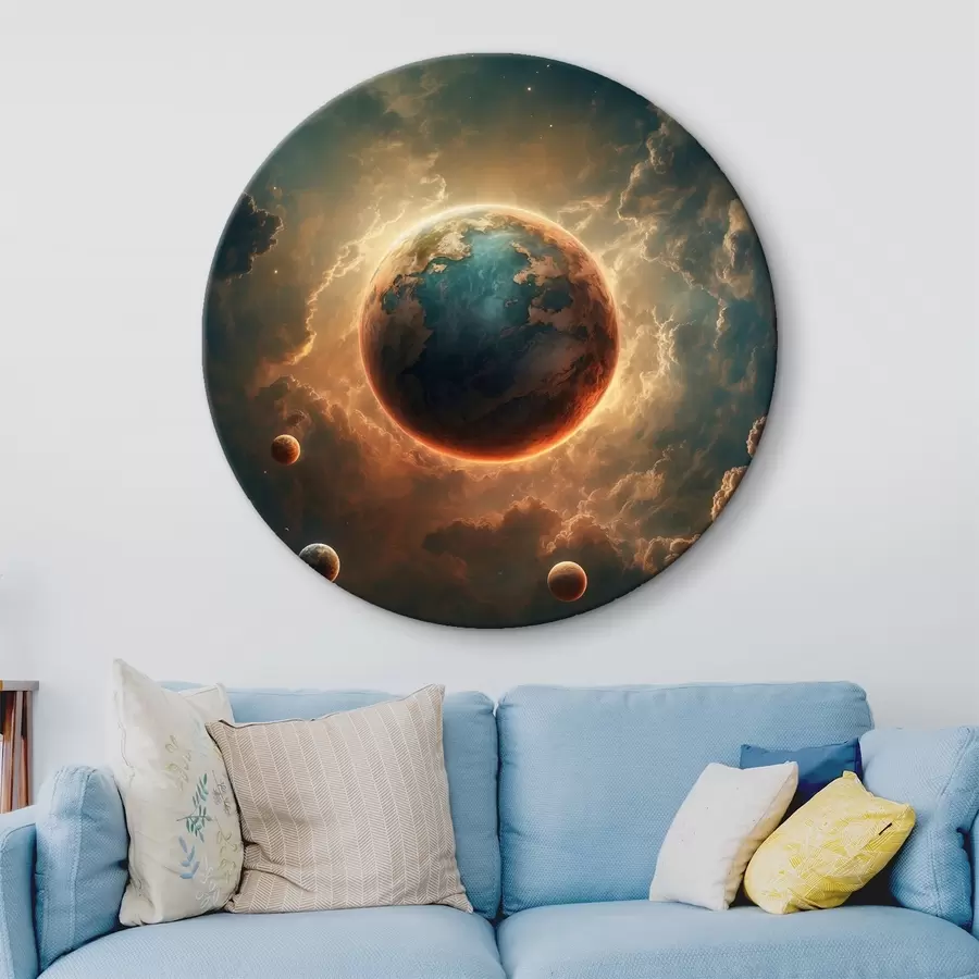 Wandbilder Planet, der die Sonne bedeckt r41034