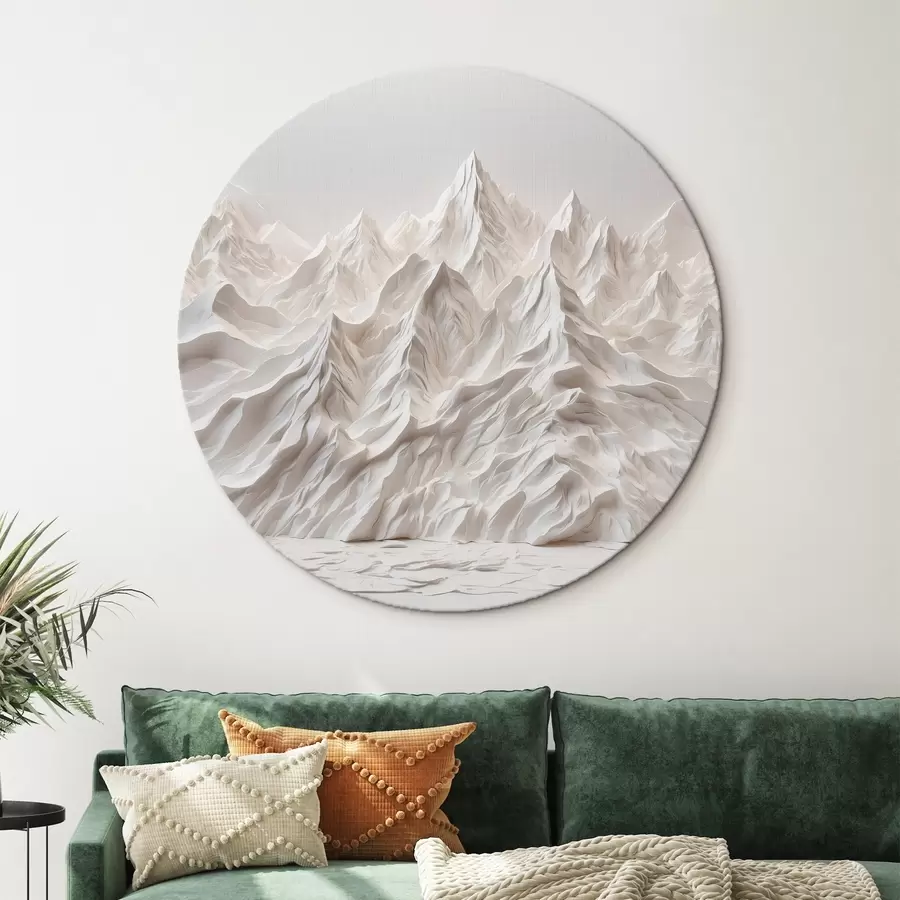 Wandbilder Weiße abstrakte Berge r41037