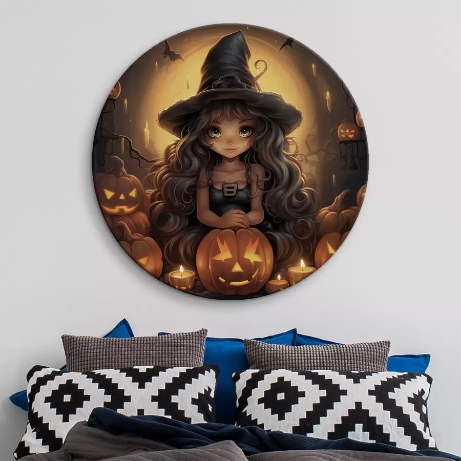 Wandbilder Mädchen-Hexe r41110