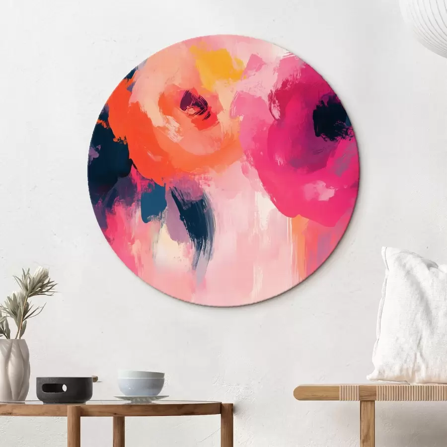 Wandbilder Große abstrakte Blumen r41153