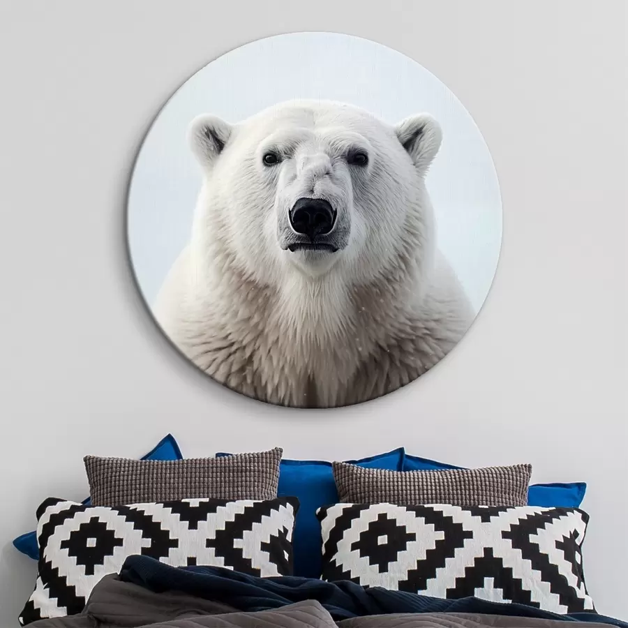 Wandbilder Eisbär Porträt Minimalismus r41285