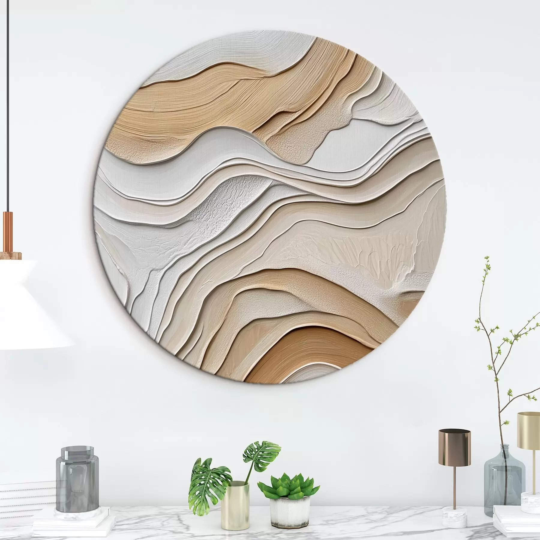 Wandbilder Abstraktion mit Texturimitation r41350