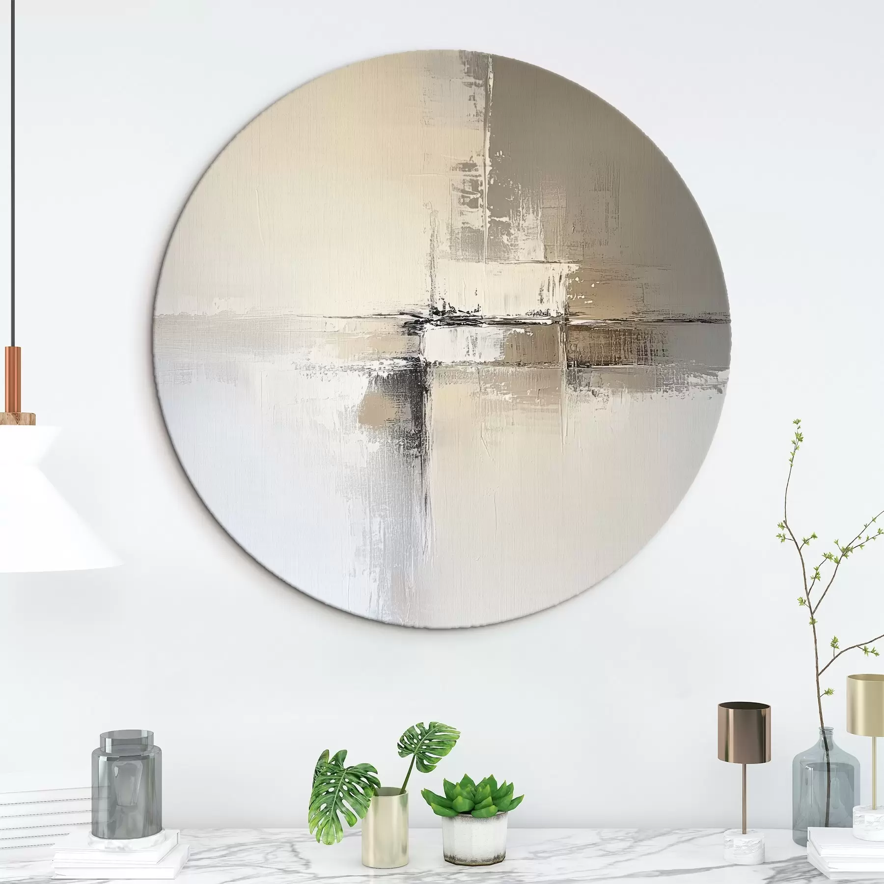 Wandbilder Abstraktion in Beigetönen r41353