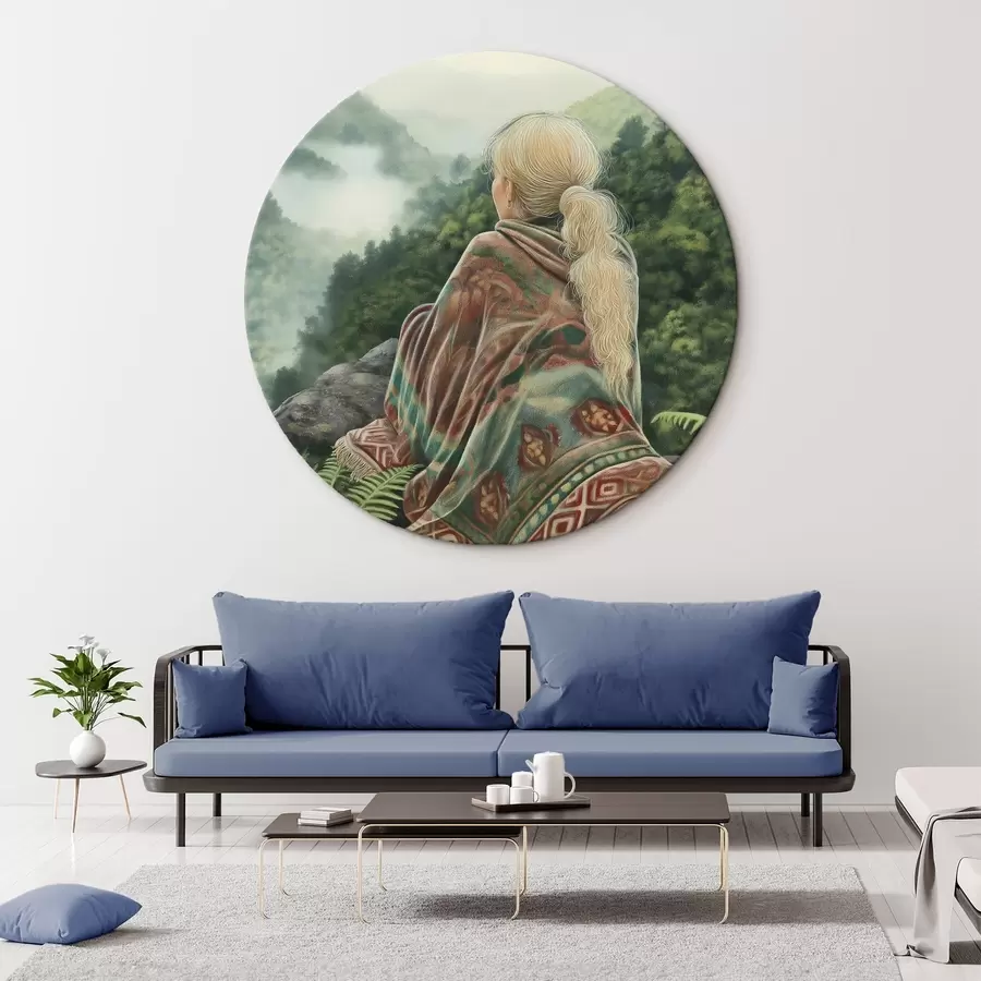 Wandbilder Sich in der ruhigen Umarmung der Natur besinnen r41454