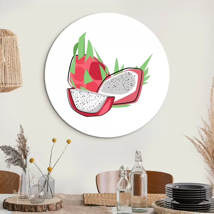 Wandbilder Pitaya Strichzeichnung, Abstraktion r41465