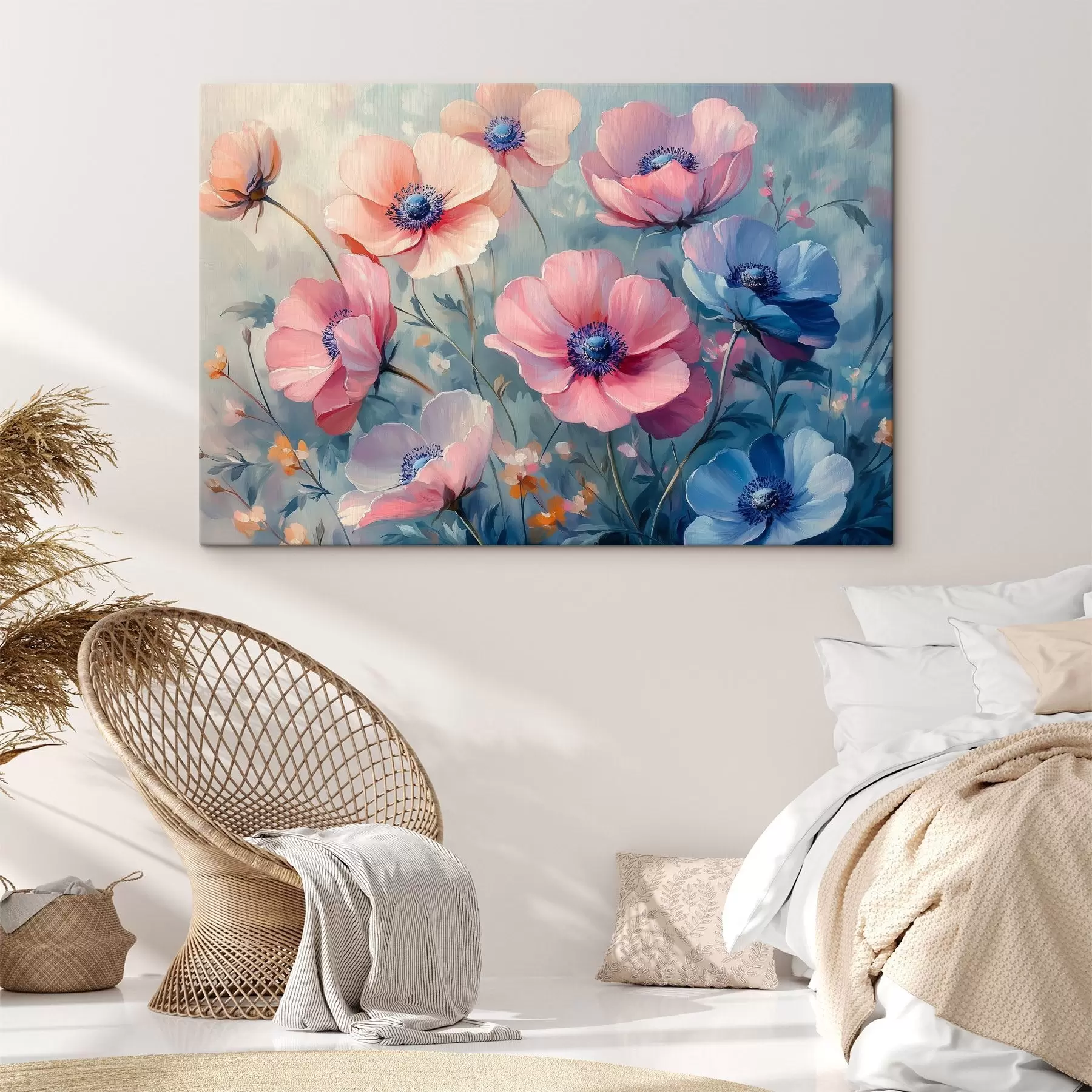 Wandbilder Rosa Wildblumen s42326