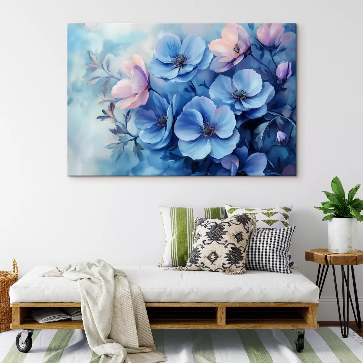 Wandbilder Blaue Blumen s42332