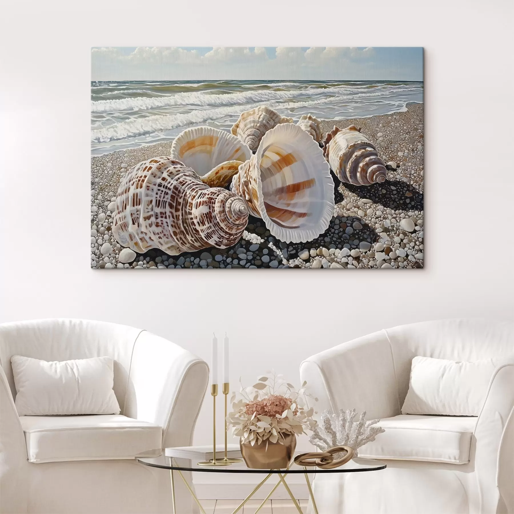 Fototapete Muschel am Meeresstrand s42333