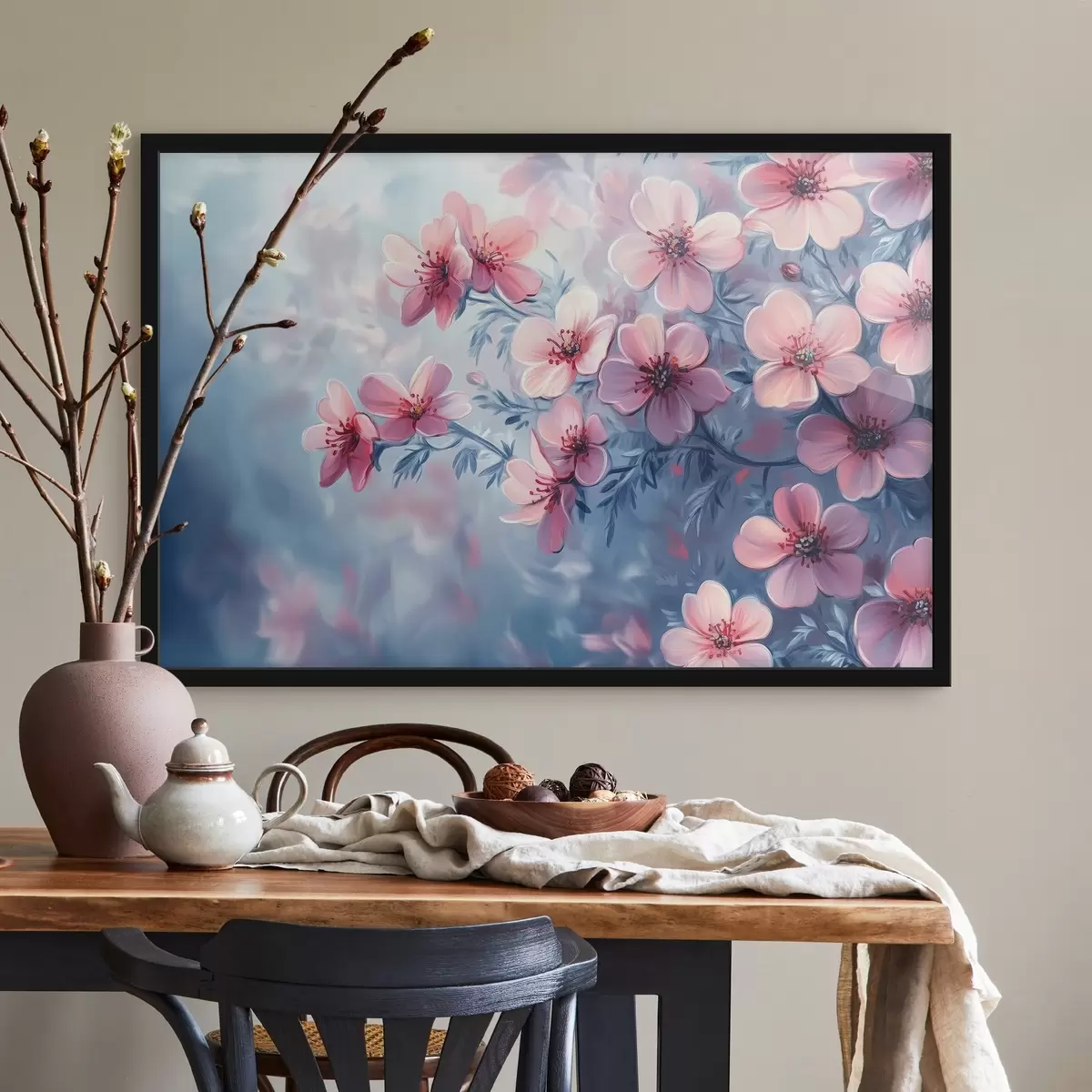 Poster Zartrosa Blüten f42322