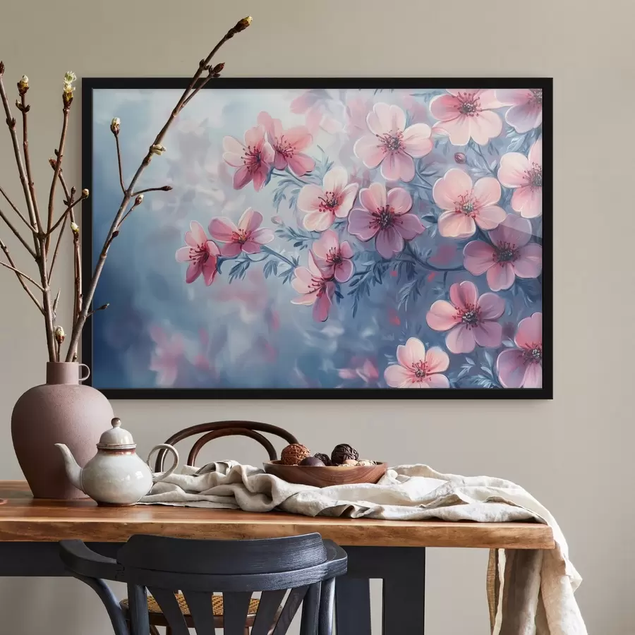 Fototapete Zartrosa Blüten f42322