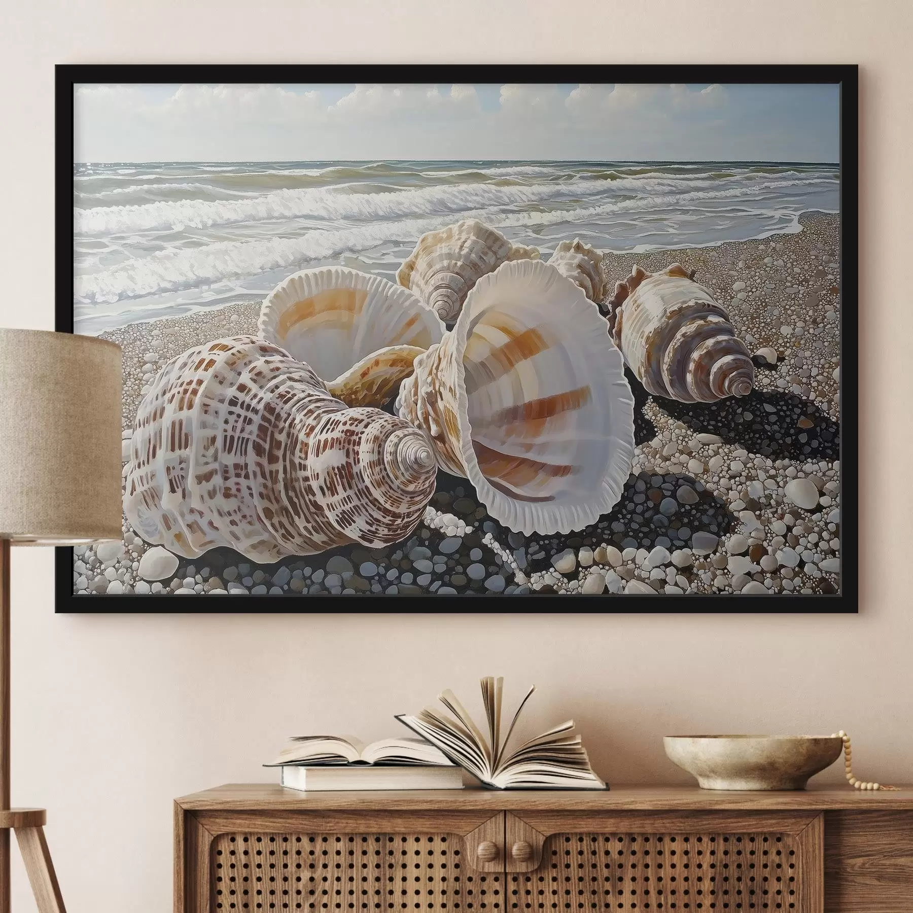 Fototapete Muschel am Meeresstrand f42333