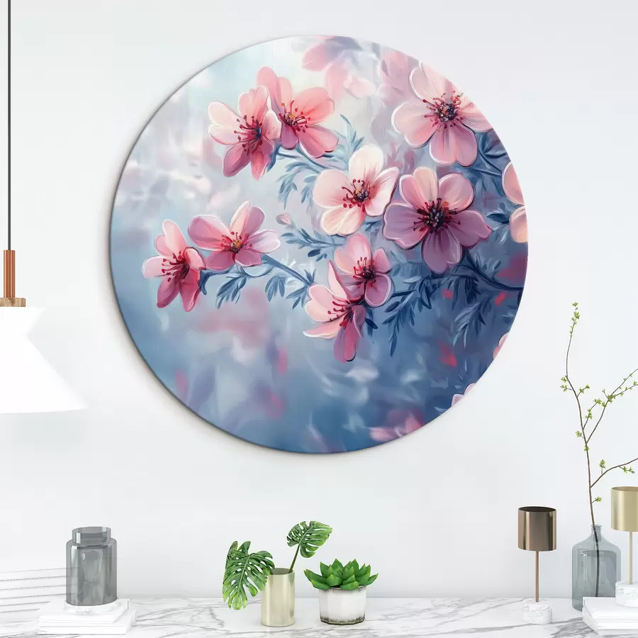 Wandbilder Zartrosa Blüten r42322