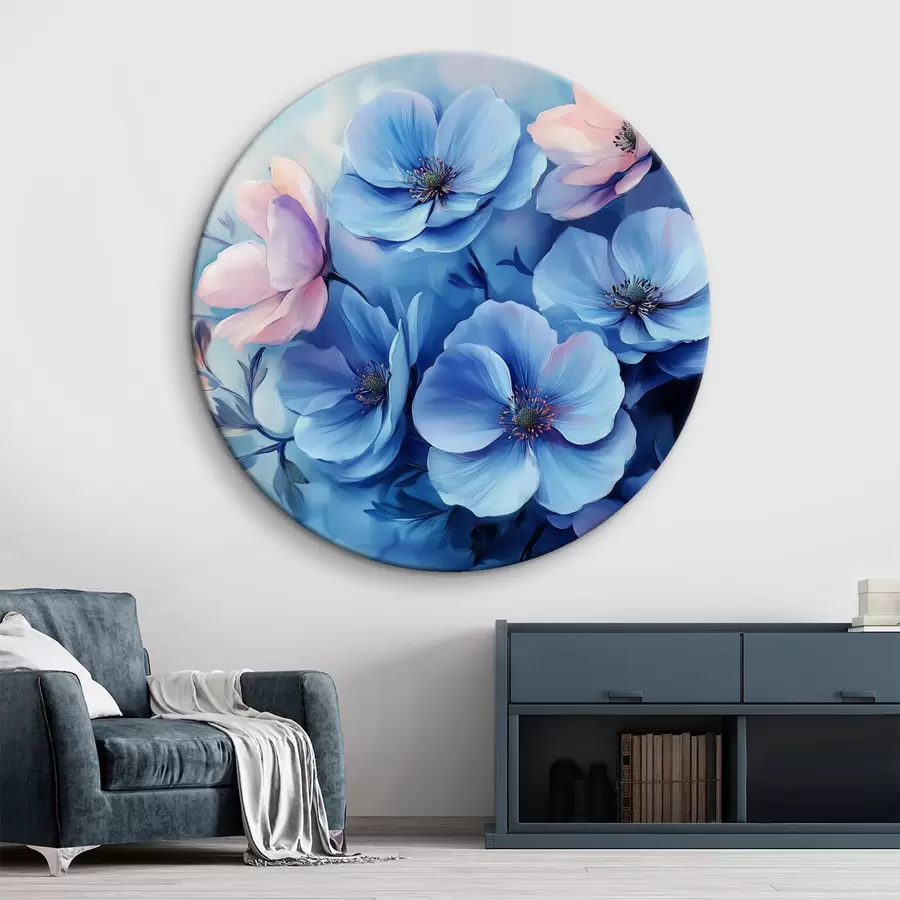 Wandbilder Blaue Blumen r42332