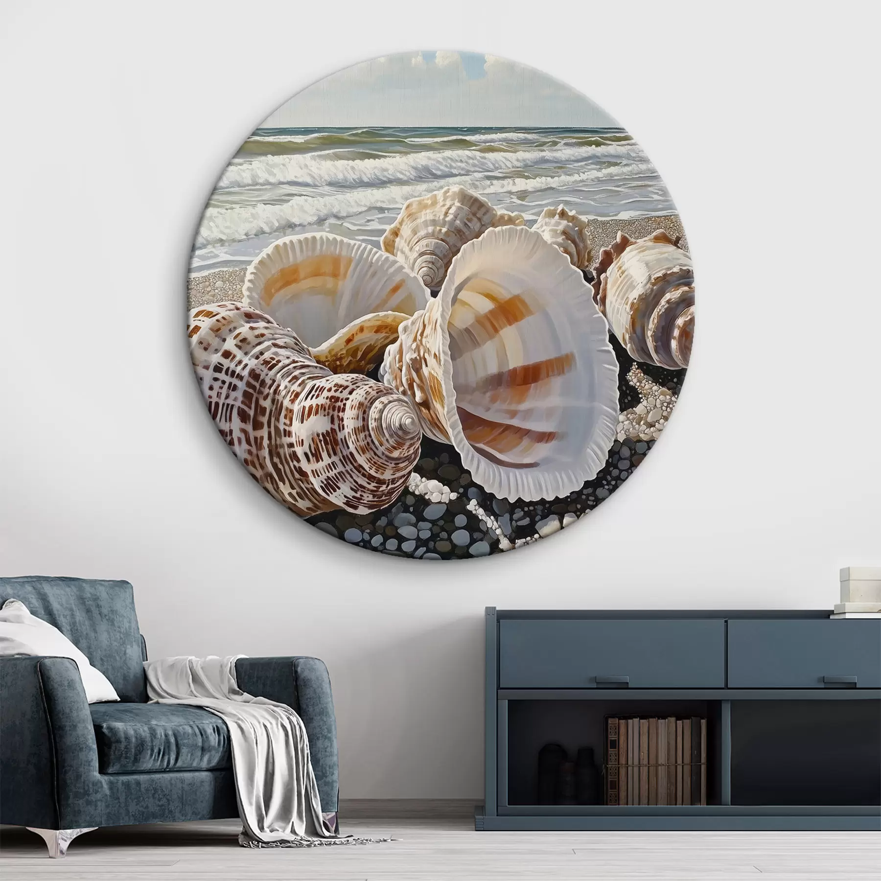 Wandbilder Muschel am Meeresstrand r42333