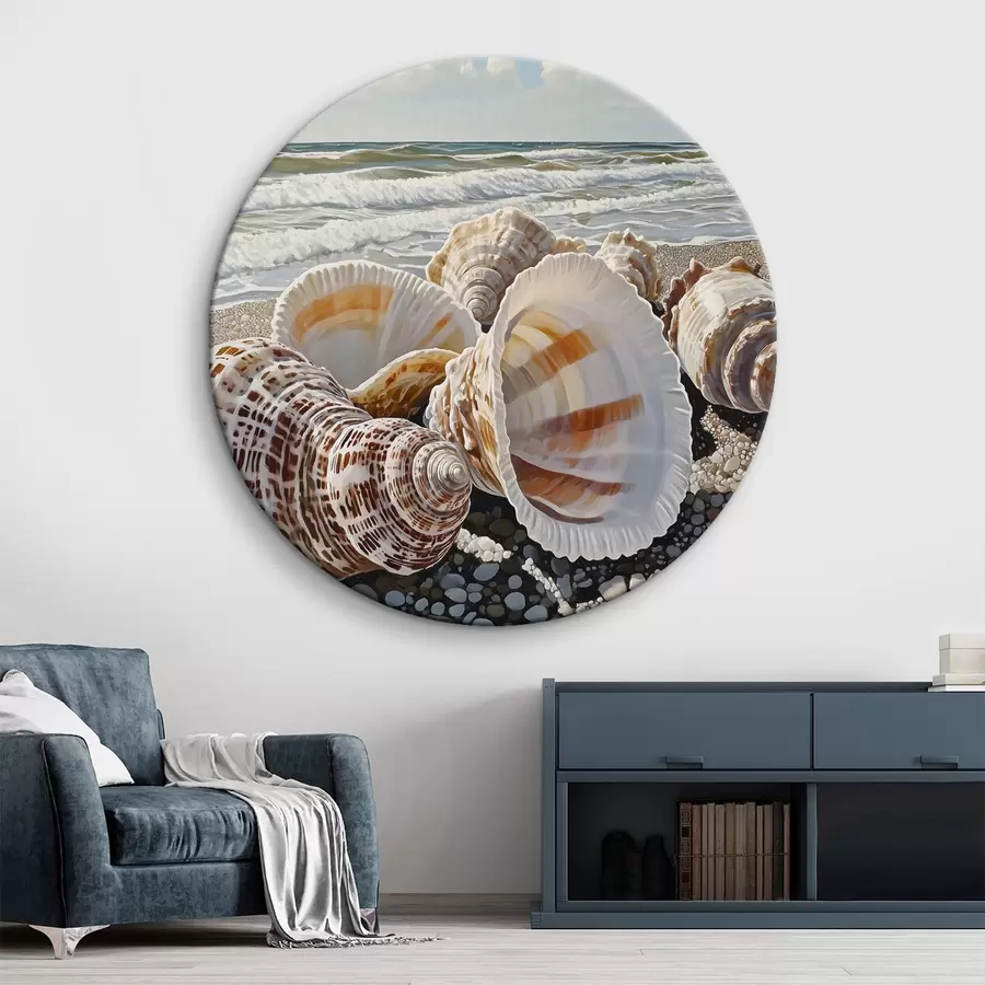 Wandbilder Muschel am Meeresstrand r42333