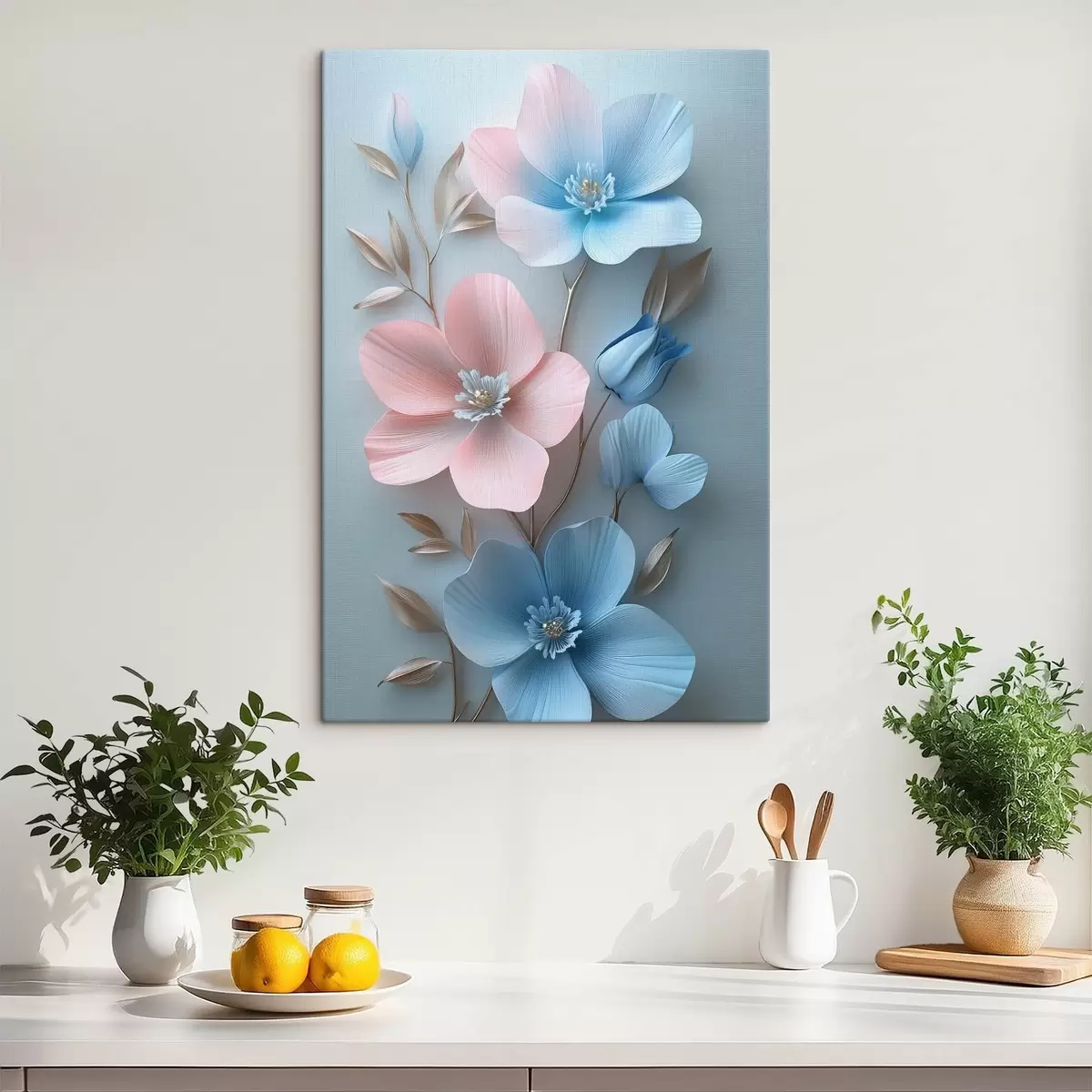 Wandbilder Zarte Zweige von Blumen s42177