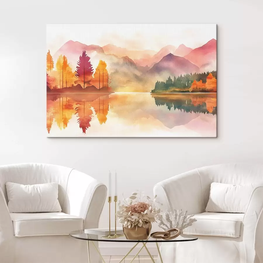 Wandbilder Berge im Aquarellstil s42183