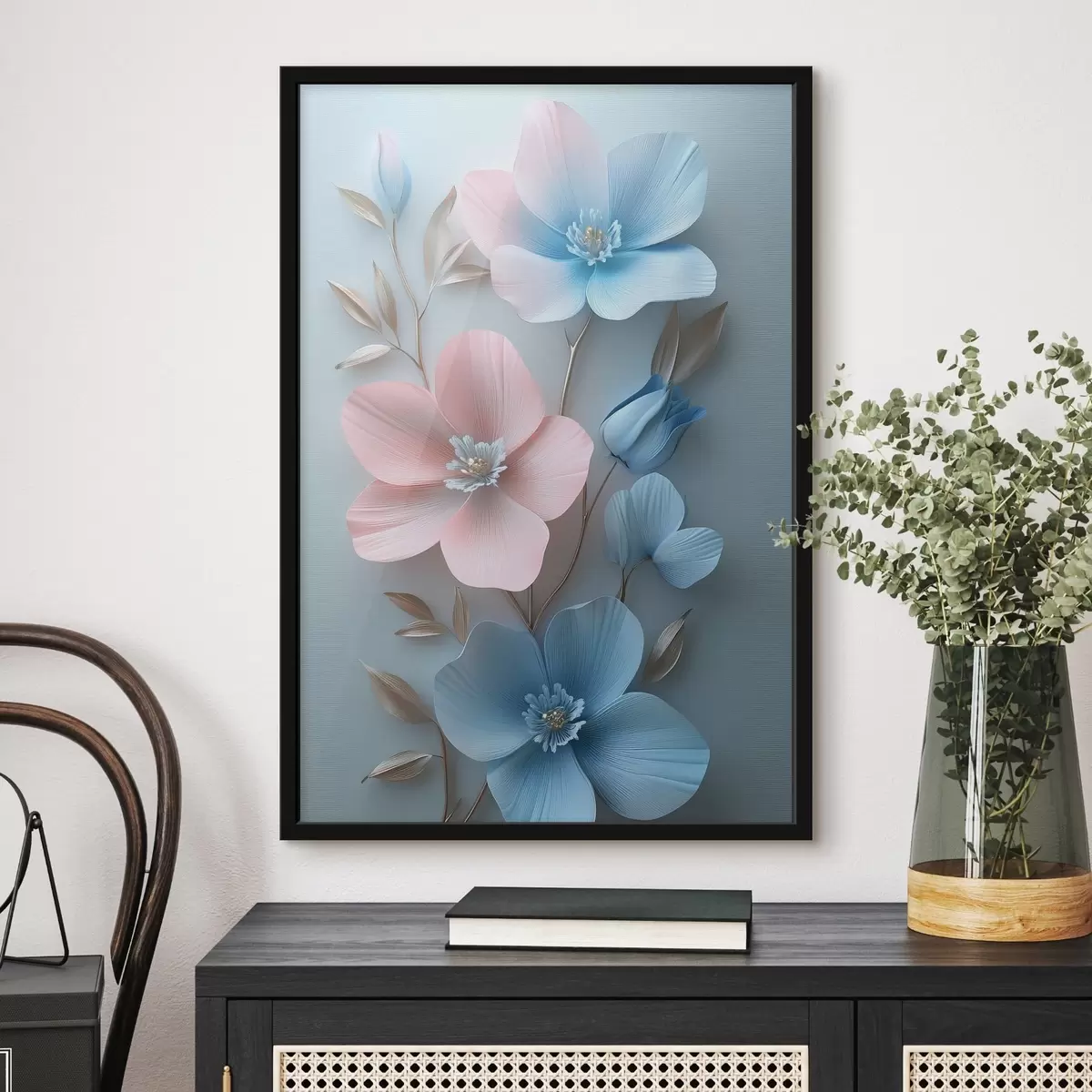 Poster Zarte Zweige von Blumen f42177