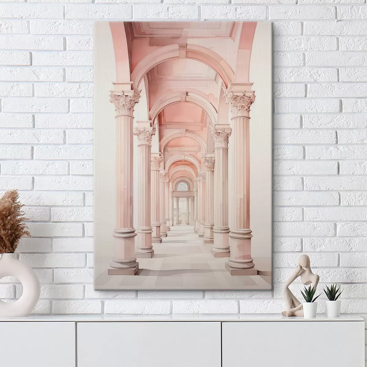 Wandbilder Architektonische Struktur mit Säulen Nachahmung von Aquarell s42361