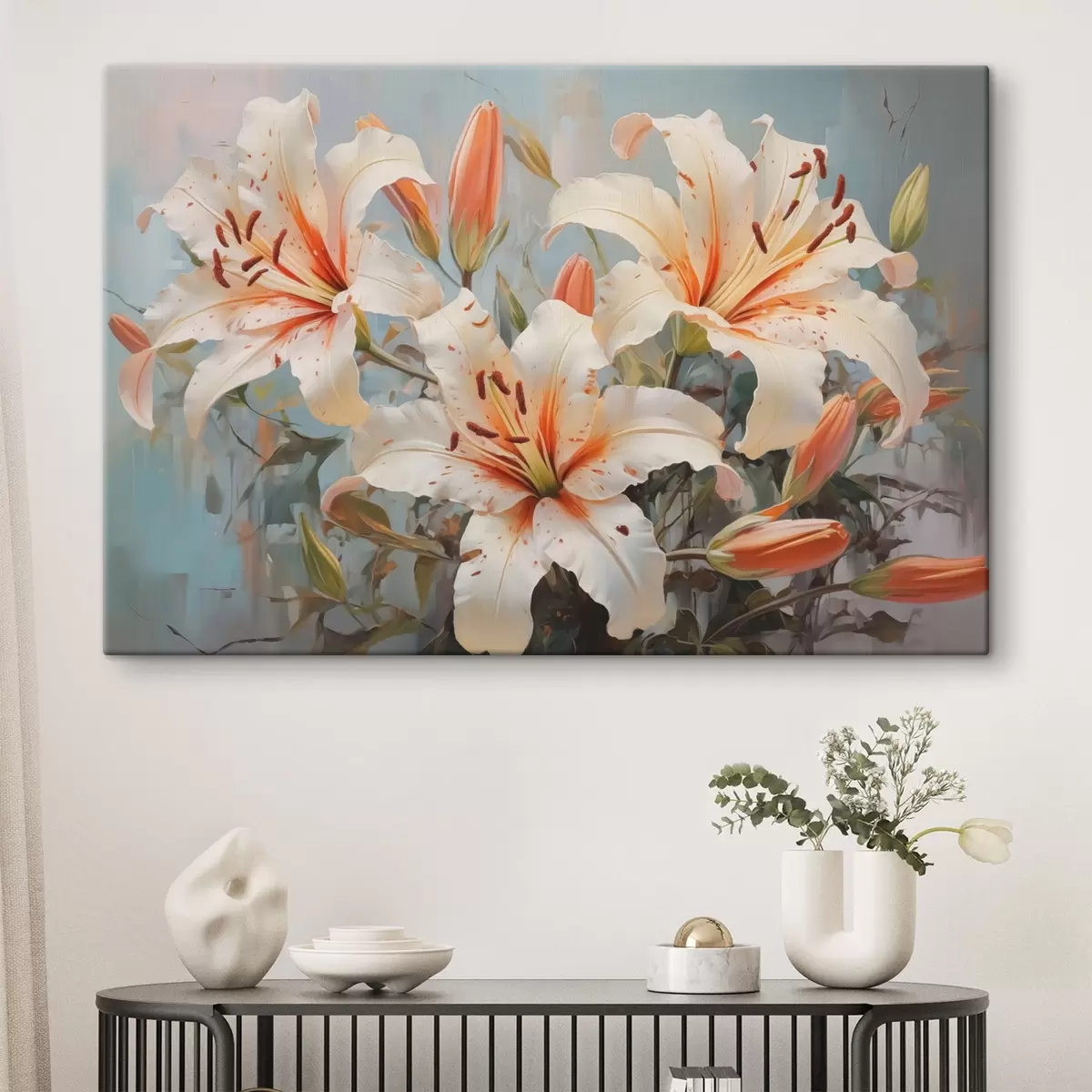 Wandbilder Wildlilien große Nachahmung Gemälde s42367