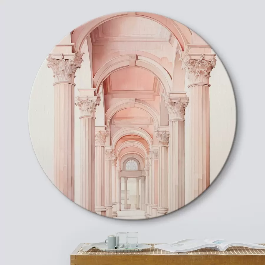 Wandbilder Architektonische Struktur mit Säulen Nachahmung von Aquarell r42361