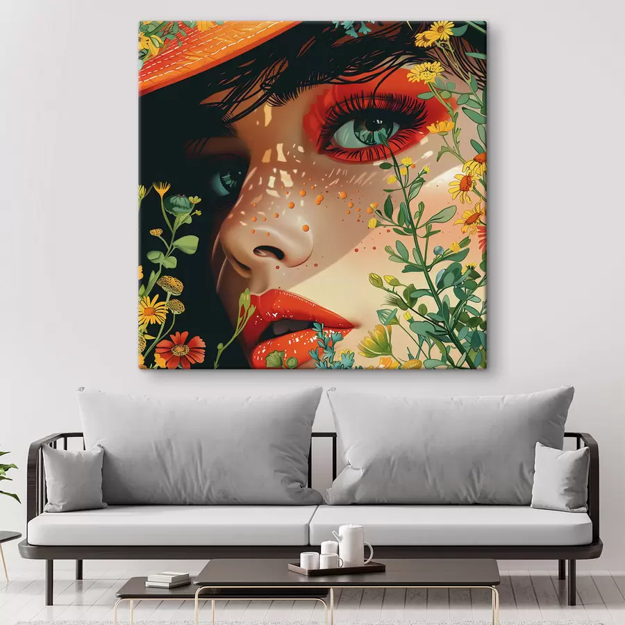 Wandbilder Strahlender Blick eines Mädchens s42082