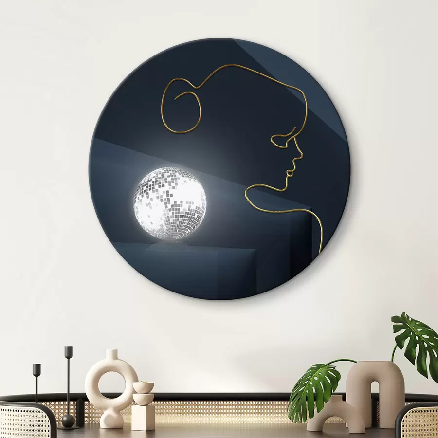 Wandbilder Autobeleuchtung, E-Gas-Schrift r01858