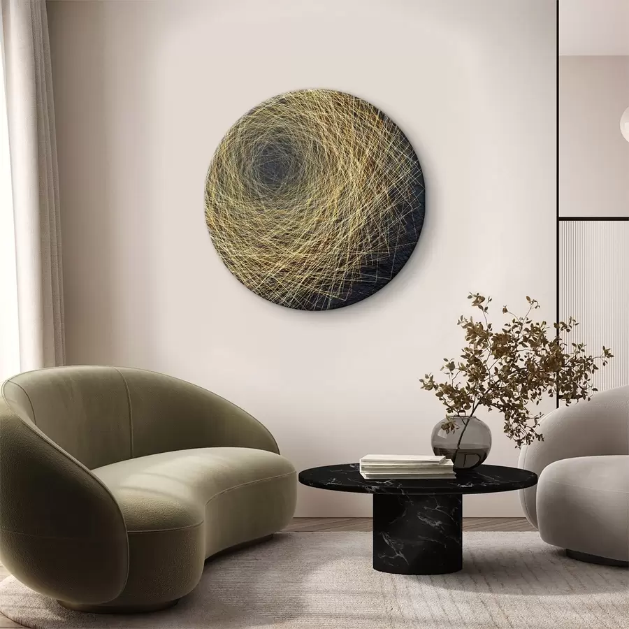 Wandbilder Gelbe, dünne Fäden aus Sonnenlicht r02428