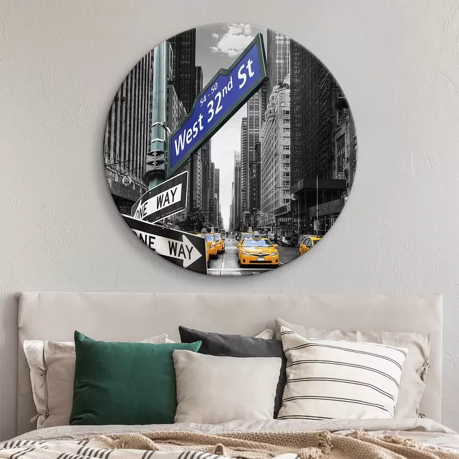 Wandbilder Gebäude, Wolkenkratzer und Auto r07151