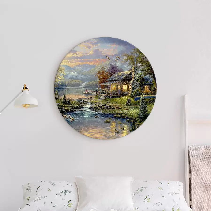 Wandbilder Wolke, Wasser und Pflanze r15135