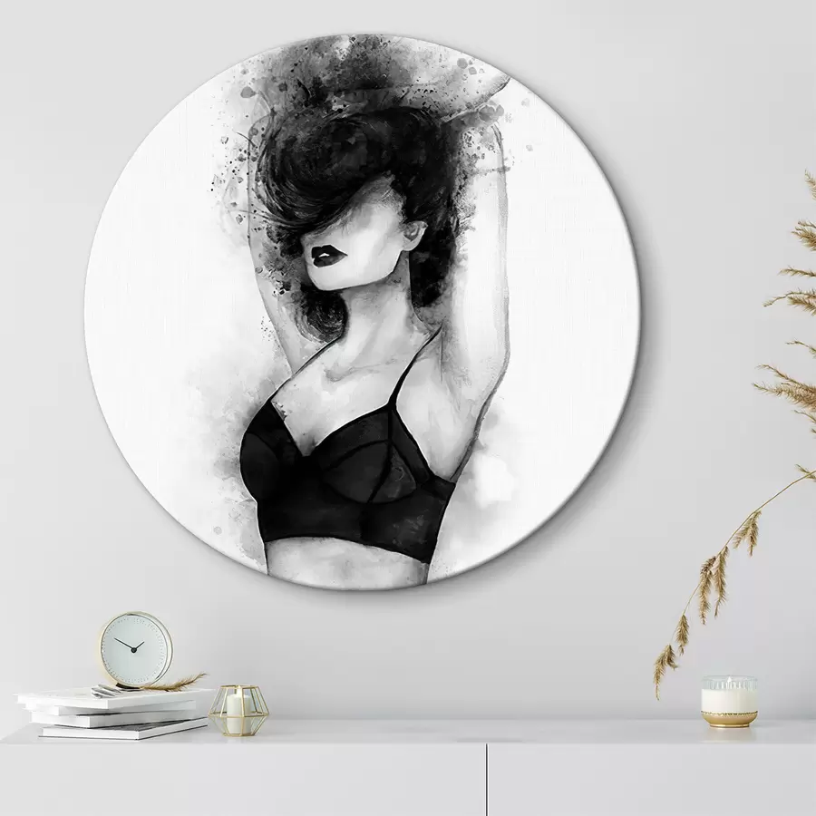 Wandbilder Fotografieren von Haaren, Armen und Blitzlicht r21246