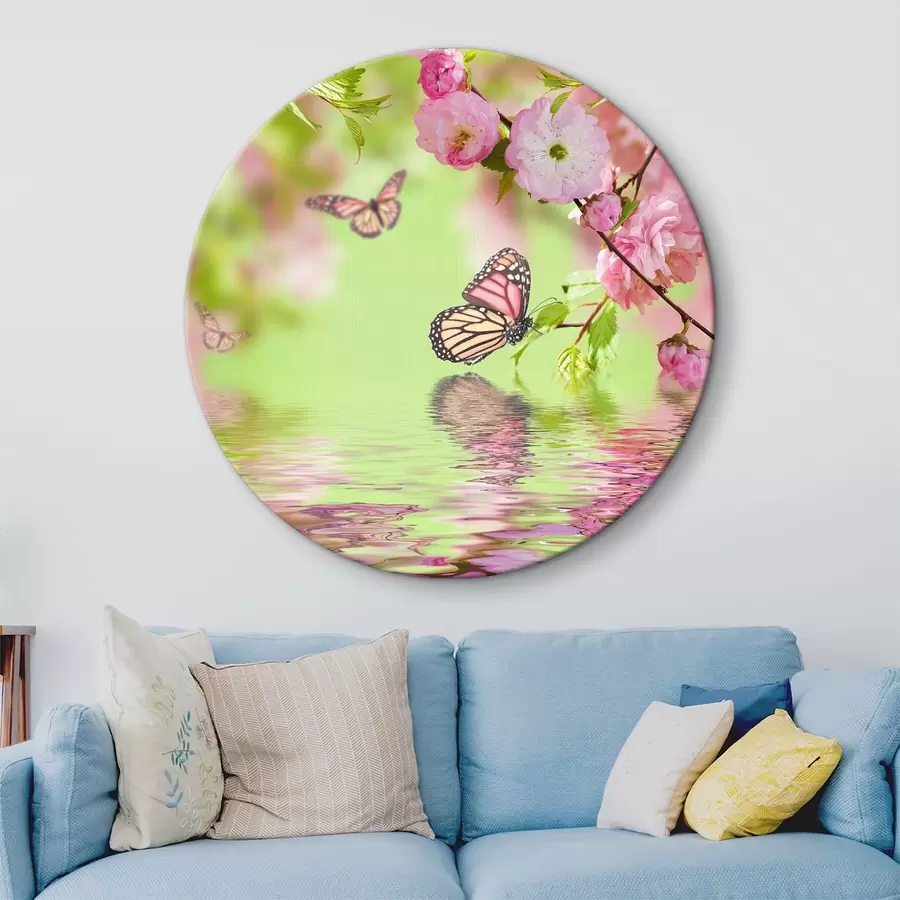 Wandbilder Bestäuber, Blumen und Schmetterlinge r27029