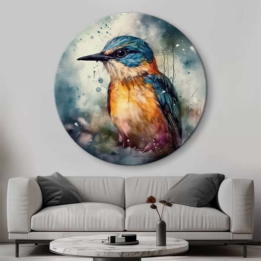 Wandbilder Ein Vogel im Aquarellstil r32313