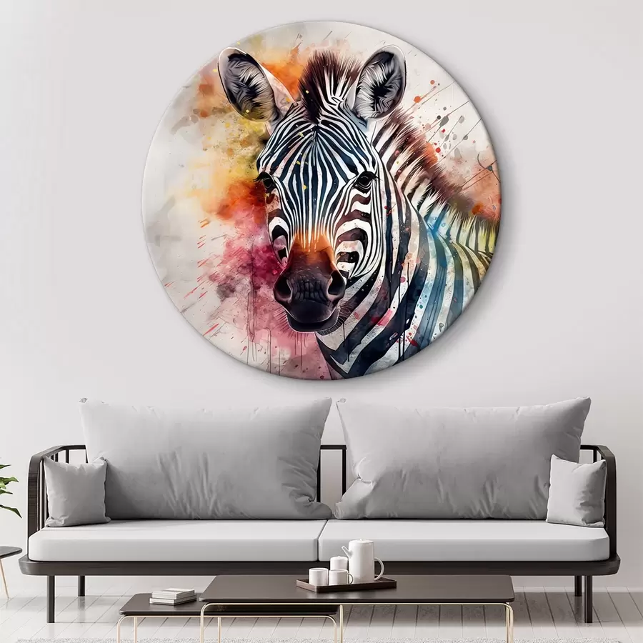 Wandbilder Zebra im Aquarell-Stil r32339