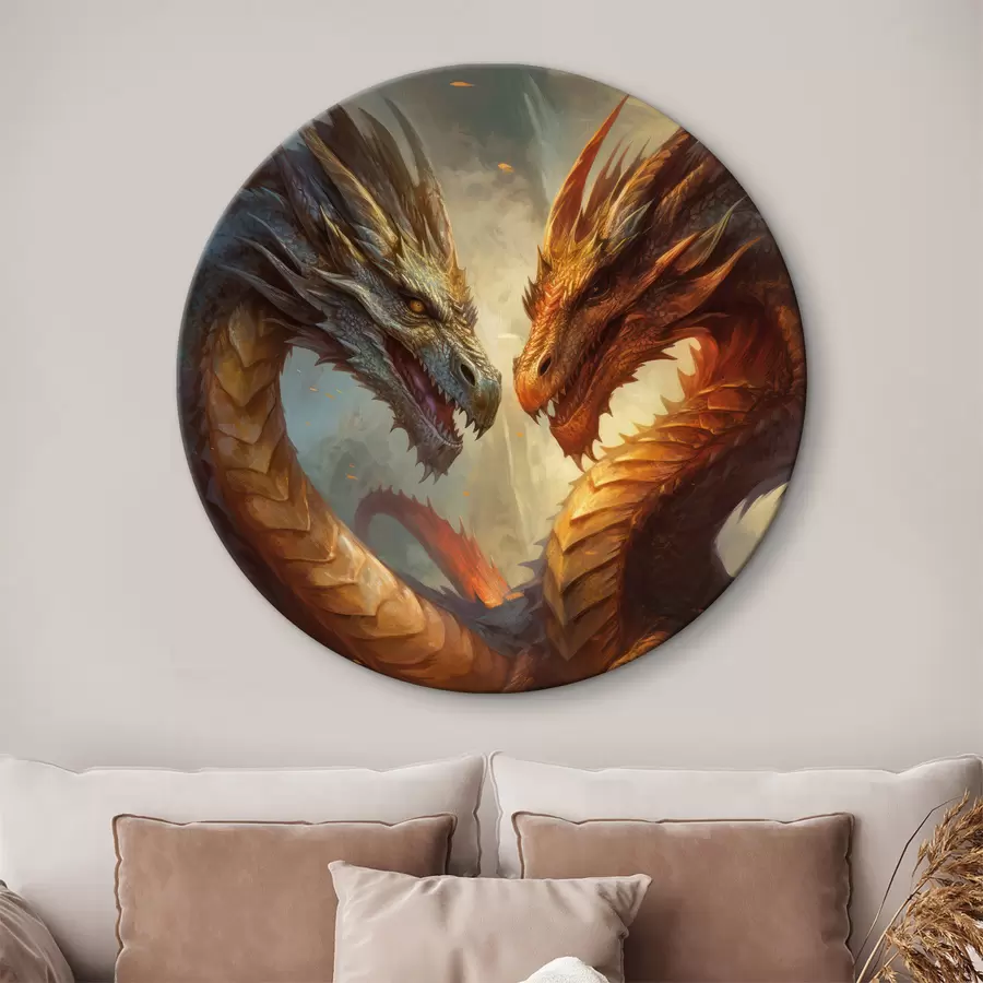 Wandbilder Zwei Drachen r32598