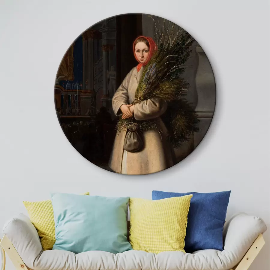 Wandbilder Litauer mit Palmsonntagsblättern, Künstler Kanutas Ruseckas r33792