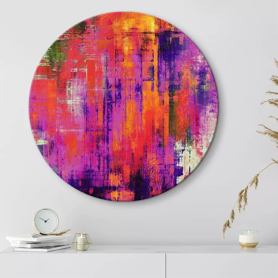 Wandbilder rosa und lila Abstraktion r34054