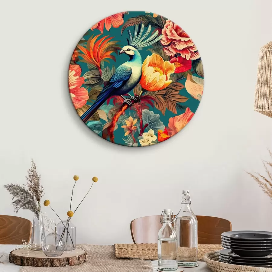 Wandbilder Tropisch ästhetisches Muster mit Aras r34489