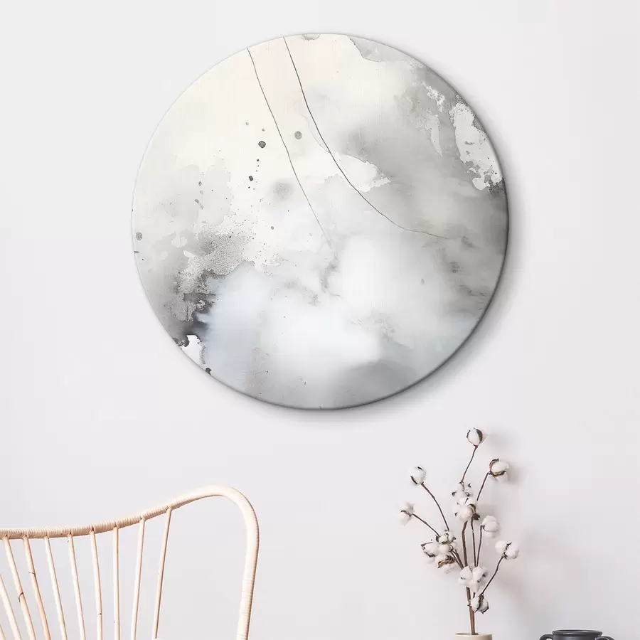 Wandbilder Graue Abstraktion mit Pinselstrichen r35310