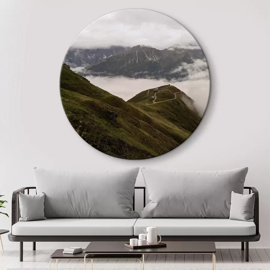 Wandbilder Fotografieren einer Bergkette bei Tag r35326