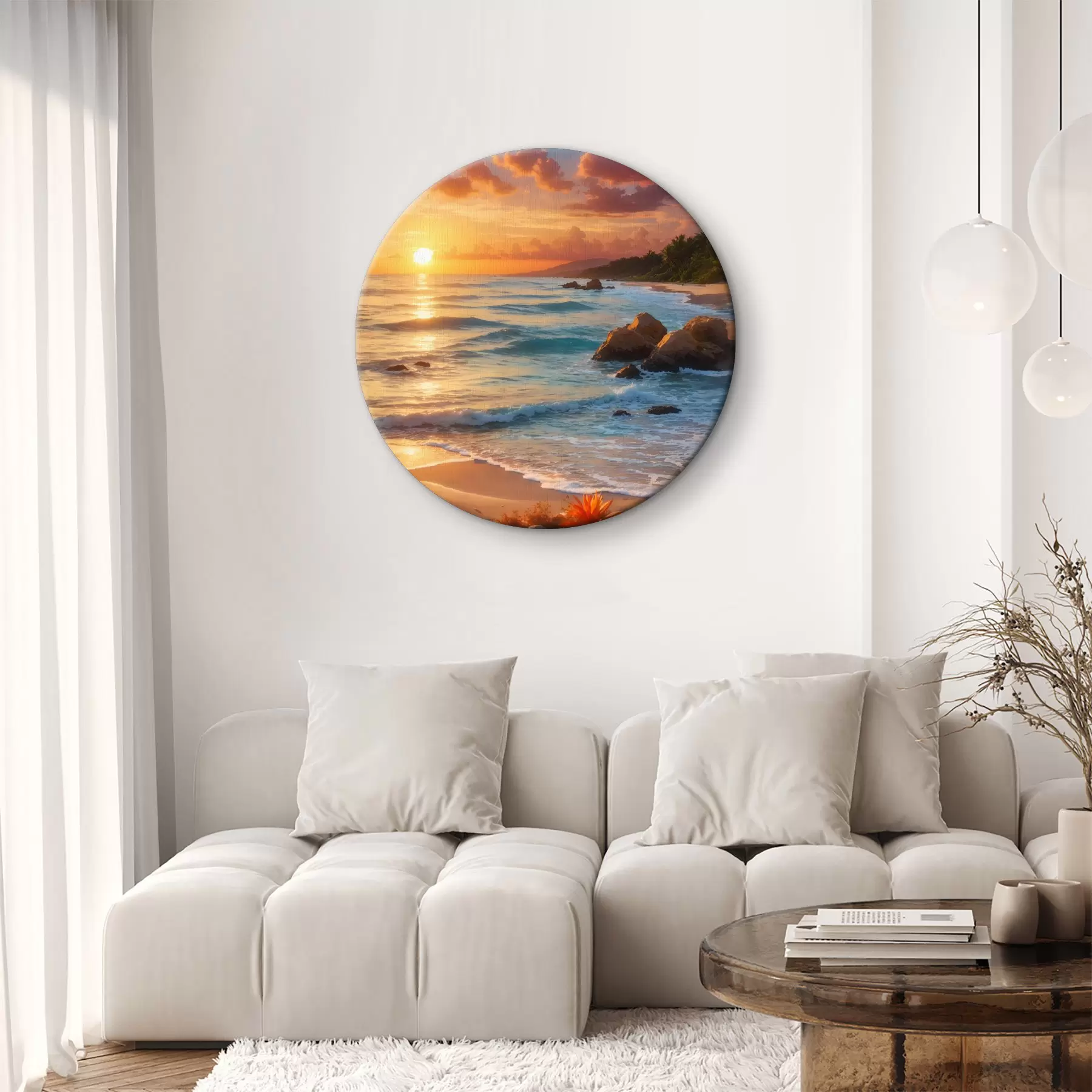 Wandbilder Blick auf das Meer vom Sandstrand aus r35647