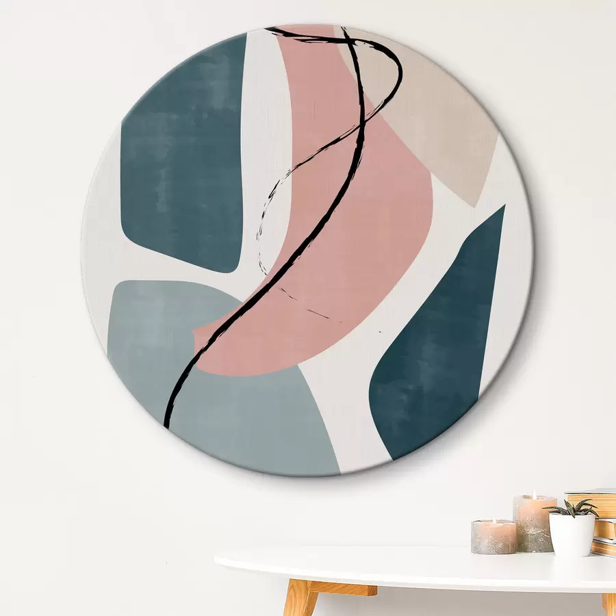 Wandbilder Ein Kunstwerk mit einer schwarzen Linie r35868