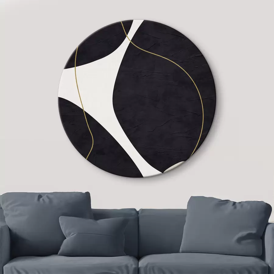 Wandbilder Elegante Wirbel in monochromer Harmonie r36036