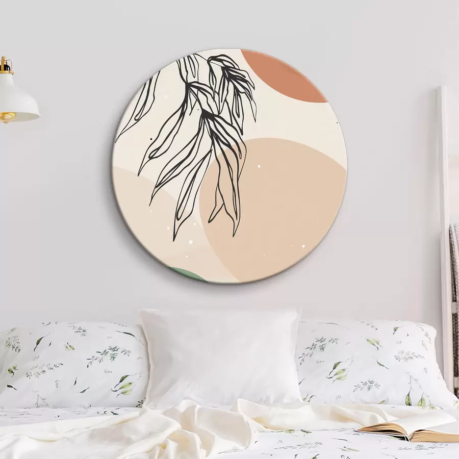 Wandbilder Botanischer Satz von Figuren und Pflanzen r36185