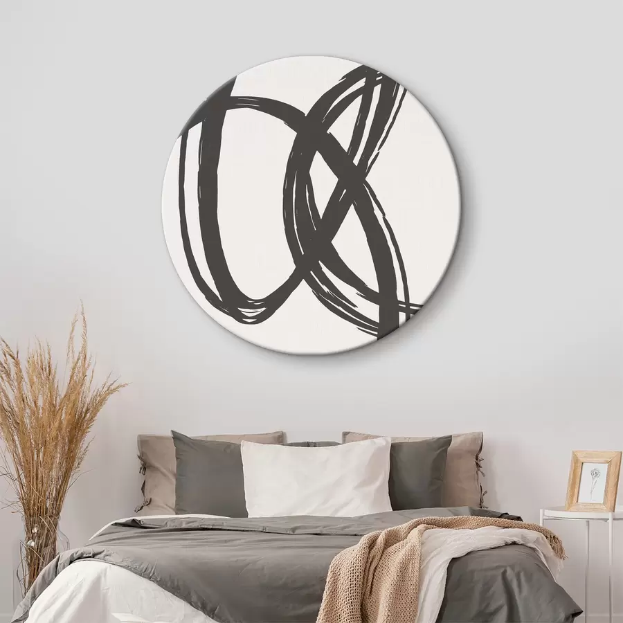 Wandbilder Abstrakte Kreise und Linien r36407